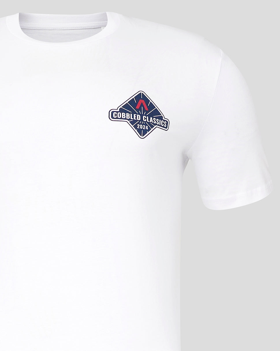 Unisex INEOS Grenadiers Cobbled 2024 Classics T-Shirt - White